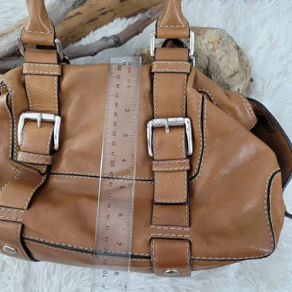 Michael Michael kors tan satchel leather